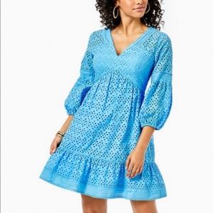 NWT Lilly Pulitzer Lucinda Dress in Zanzibar Blue Size 16